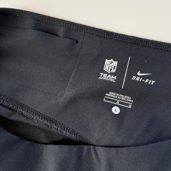 Nike Dri Fit NFL New England Patriots Wide Leg Yoga Pants Black Leggings Large - Picture 6 of 8